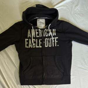 American Eagle Outfitters Black Full Zip Hoodie Sweatshirt